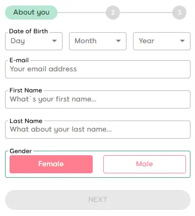 888 Ladies Bingo registration form